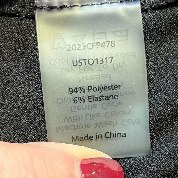 UNIVERSAL STANDARD Cleo Crepe Jersey Blouse Black Women’s Size Large (3X) - Picture 6 of 6